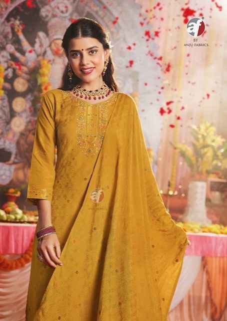 Anju Fabrics Palki Vol 4 Muslin Kurti Combo 6 pcs Catalogue
