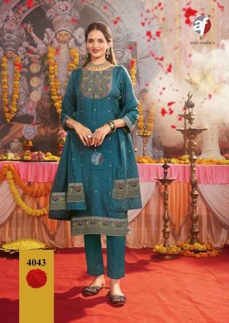 Anju Fabrics Palki Vol 4 Muslin Kurti Combo 6 pcs Catalogue