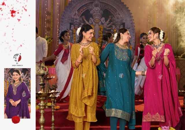 Anju Fabrics Palki Vol 4 Muslin Kurti Combo 6 pcs Catalogue