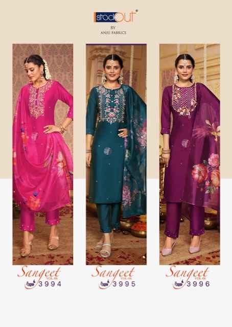 Anju Fabrics Sangeet Vol 6 Readymade Viscose Dress 6 Pc Catalog