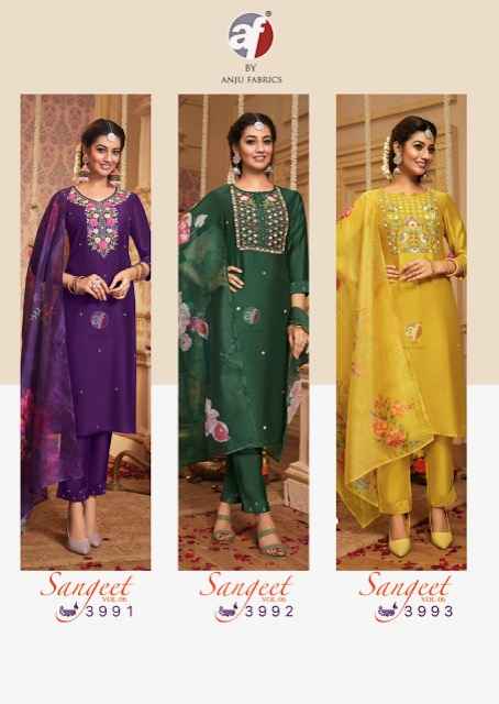 Anju Fabrics Sangeet Vol 6 Readymade Viscose Dress 6 Pc Catalog