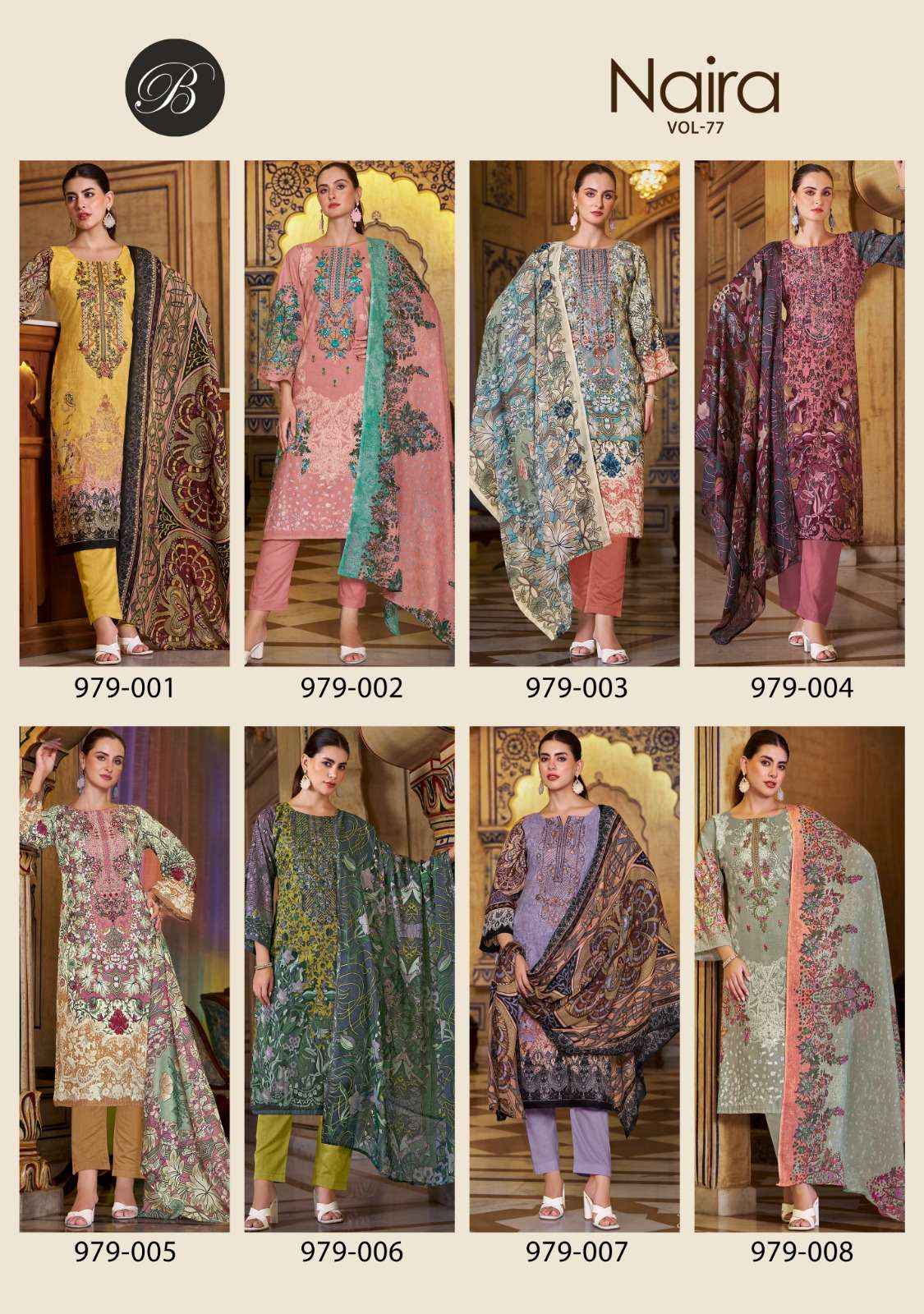 Belliza Naira Vol 77 Cotton Dress Material 8 pcs Cataloge