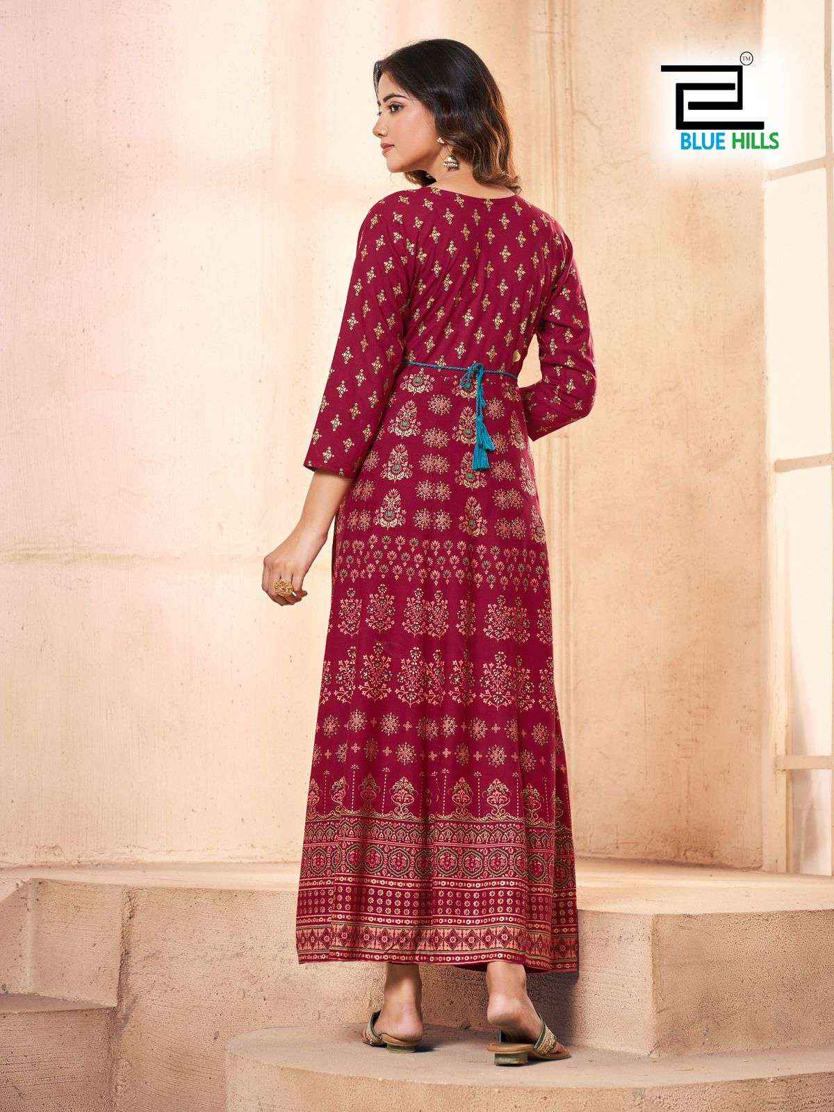 Blue Hills Festival Pro Max Rayon Anarkali Gown 8 pcs Catalogue