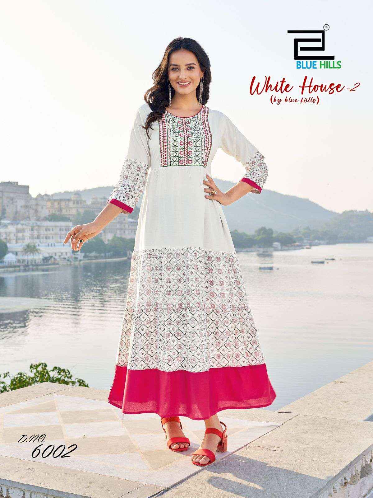 Blue Hills White House Vol 2 Rayon Gown 2 pcs Catalogue