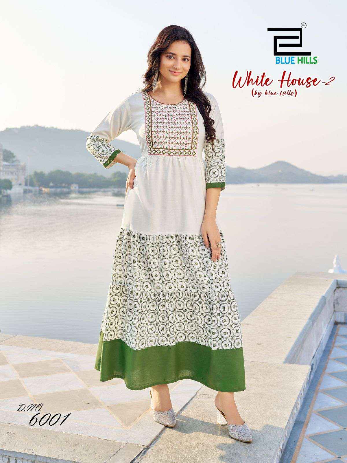 Blue Hills White House Vol 2 Rayon Gown 2 pcs Catalogue