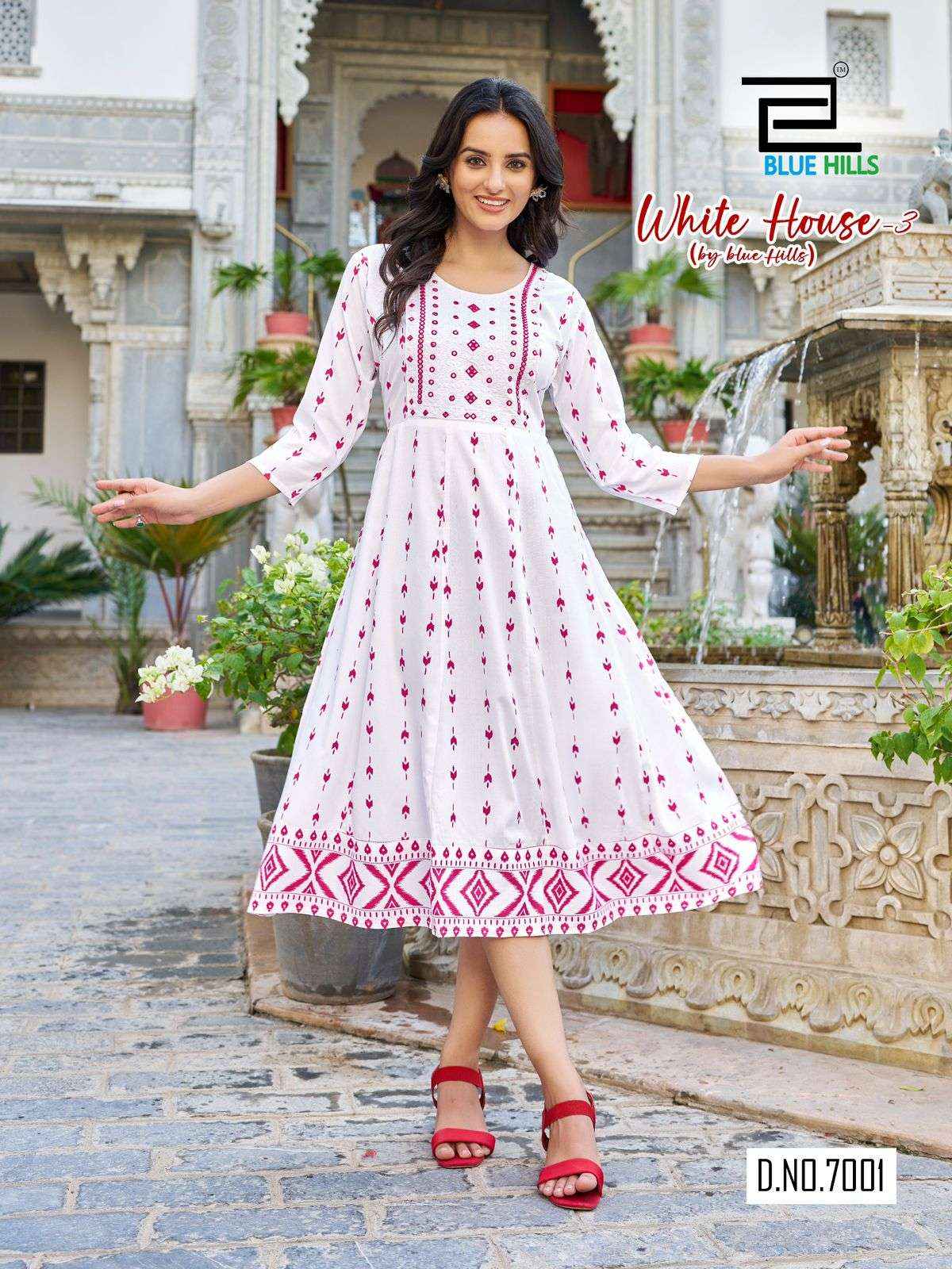 Blue Hills White House Vol 3 Rayon Mindi Gown 2 pcs Catalogue