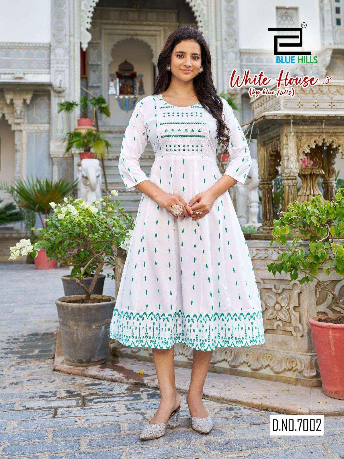 Blue Hills White House Vol 3 Rayon Mindi Gown 2 pcs Catalogue