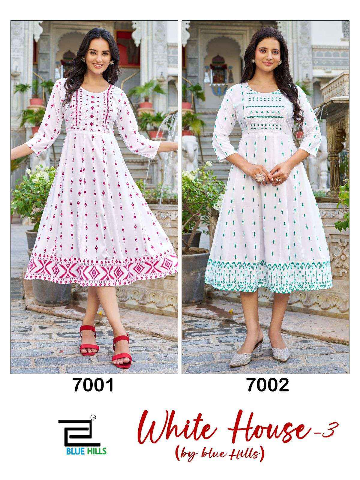 Blue Hills White House Vol 3 Rayon Mindi Gown 2 pcs Catalogue