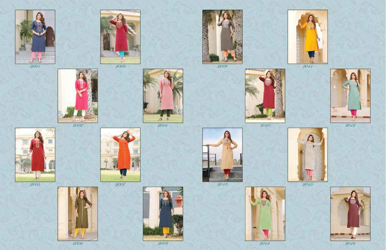 Diya Trends Casual Diaries Vol 2 Rayon Kurti Combo 16 pcs Catalogue