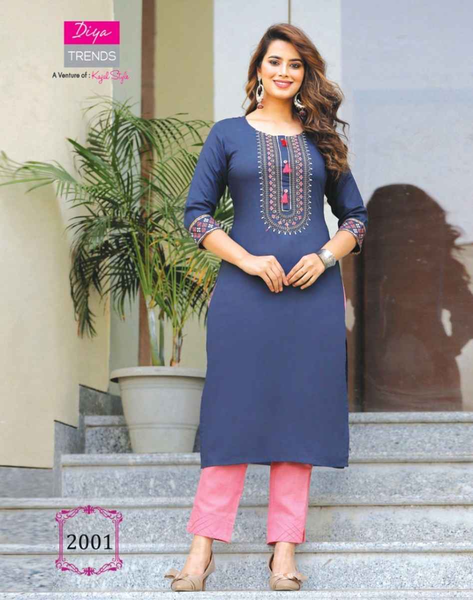 Diya Trends Casual Diaries Vol 2 Rayon Kurti Combo 16 pcs Catalogue