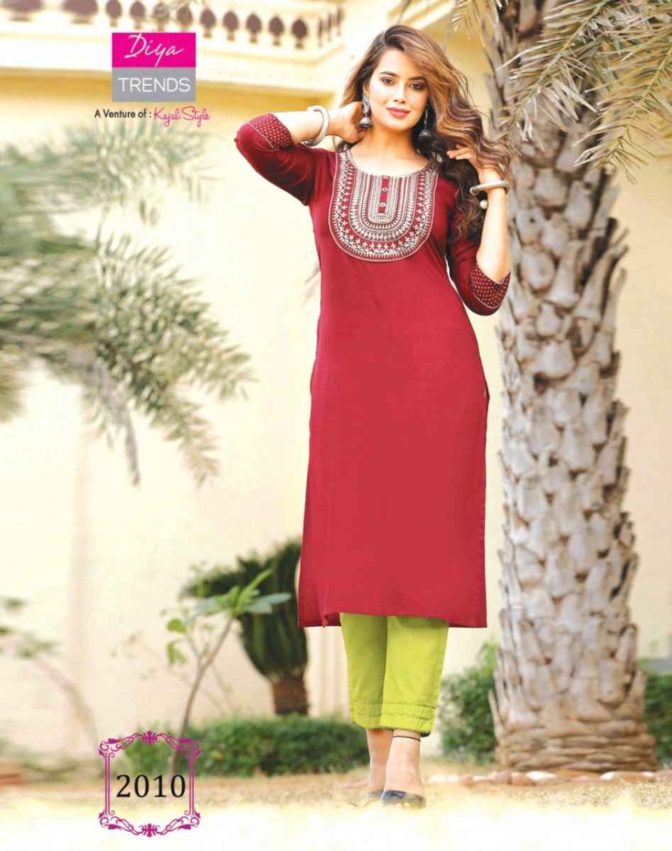 Diya Trends Casual Diaries Vol 2 Rayon Kurti Combo 16 pcs Catalogue