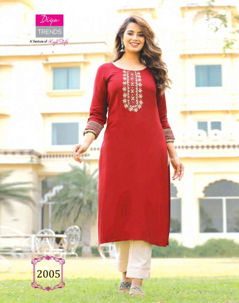 Diya Trends Casual Diaries Vol 2 Rayon Kurti Combo 16 pcs Catalogue