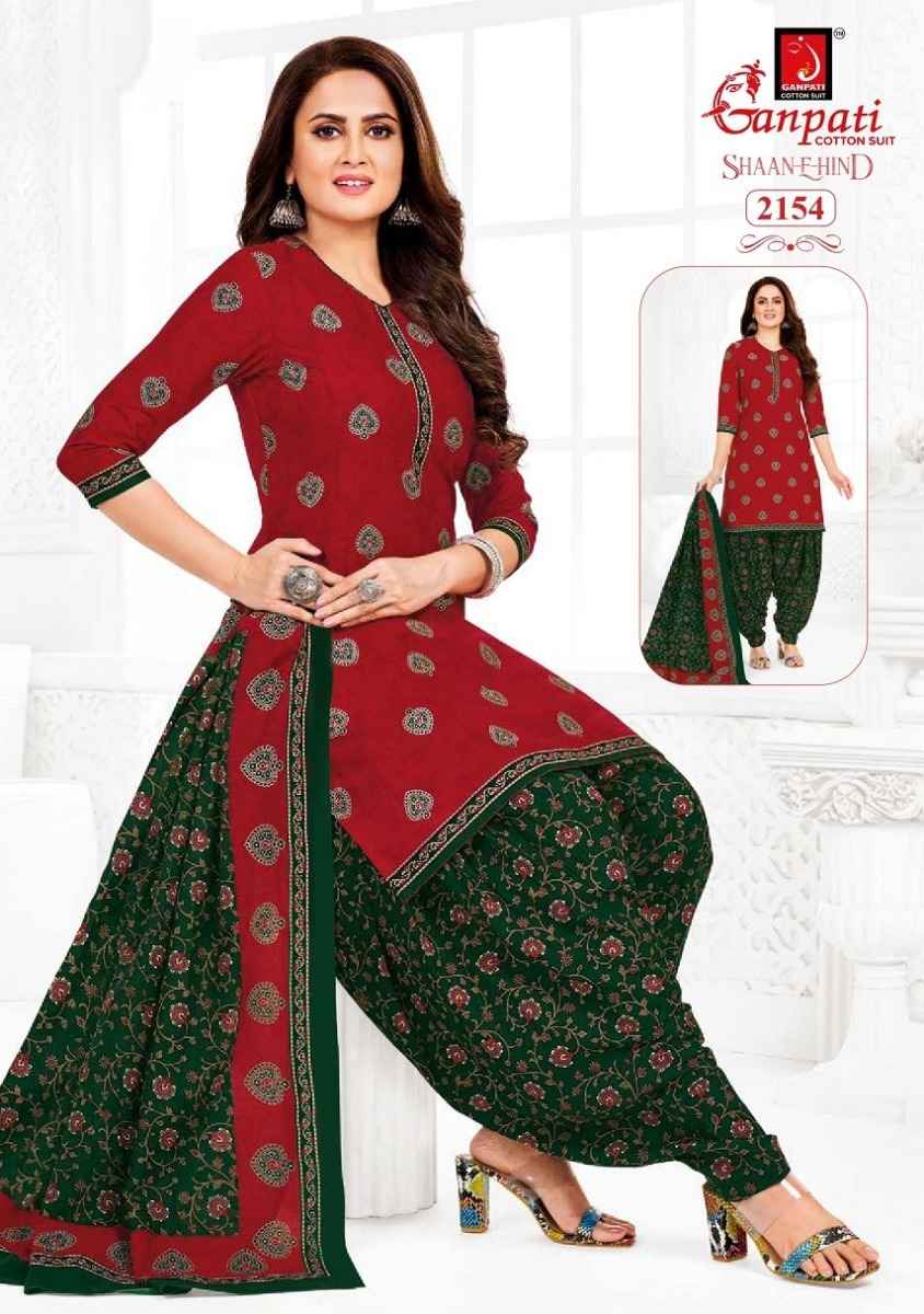 Ganpati Shaan E Hind Patiyala Vol 10 Readymade  Cotton Dress 15 pcs Catlogue