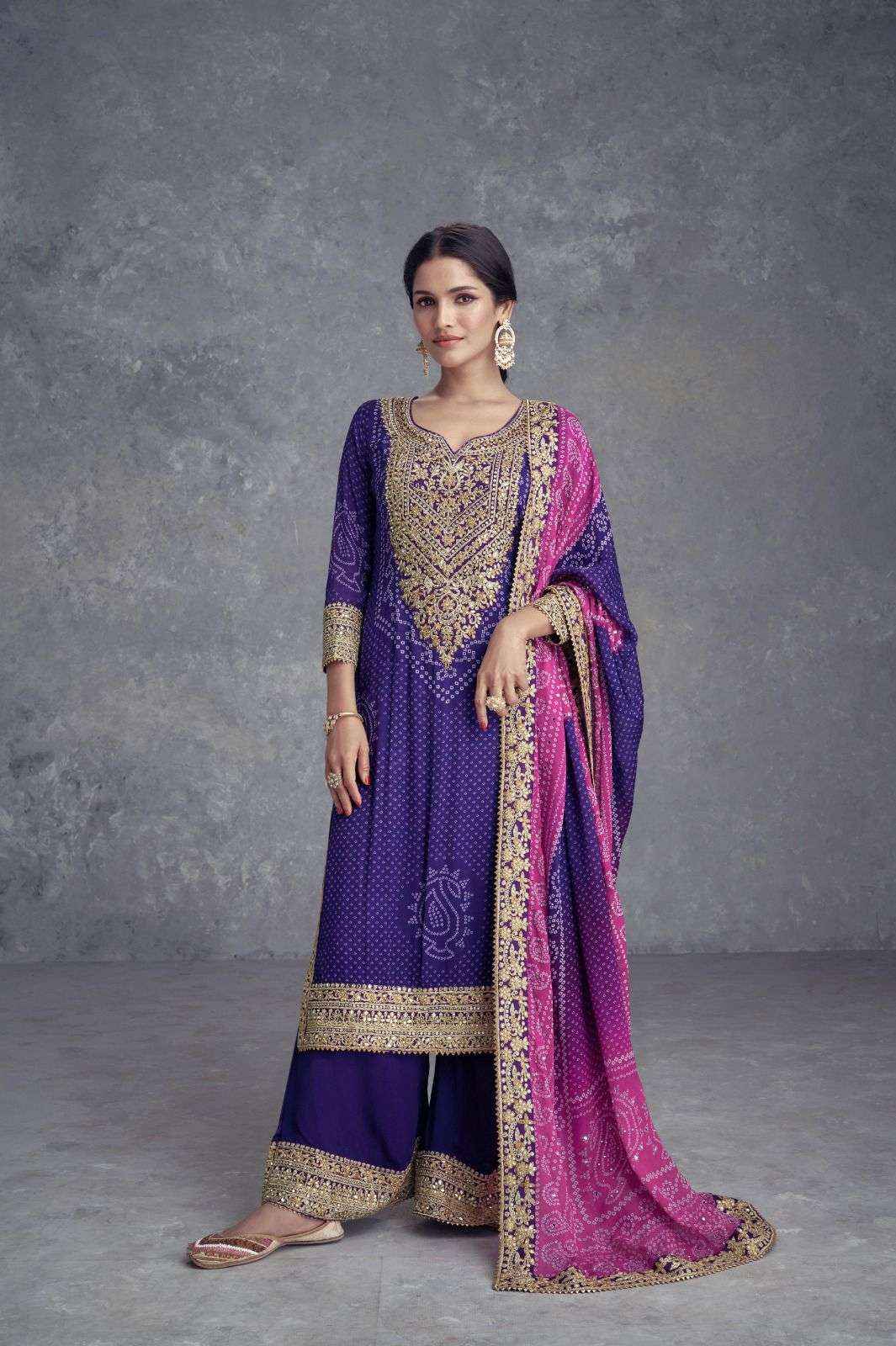 Gulkayra Designer Takshvi Colour Edition Readymade Chinon Dress 4 pcs Catalogue