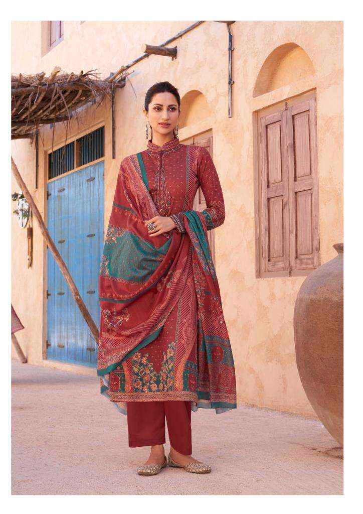 Hermitage Mehqada Viscouse Lawn Dress Material 6 Pc Catalog