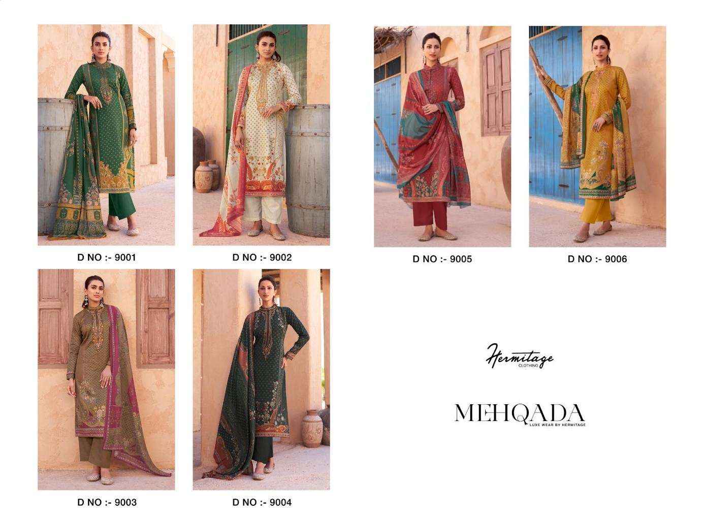 Hermitage Mehqada Viscouse Lawn Dress Material 6 Pc Catalog
