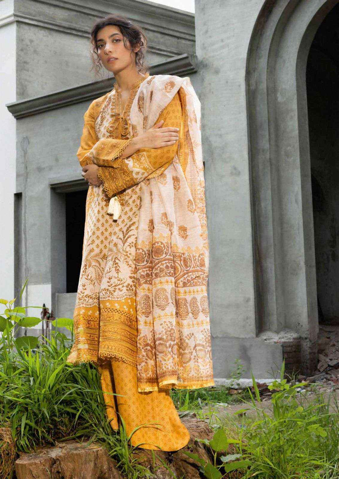 Jade Crimson Exclusive Heavy Lawn Collection Vol 11 Cotton Dress Material 6 pc Cataloge