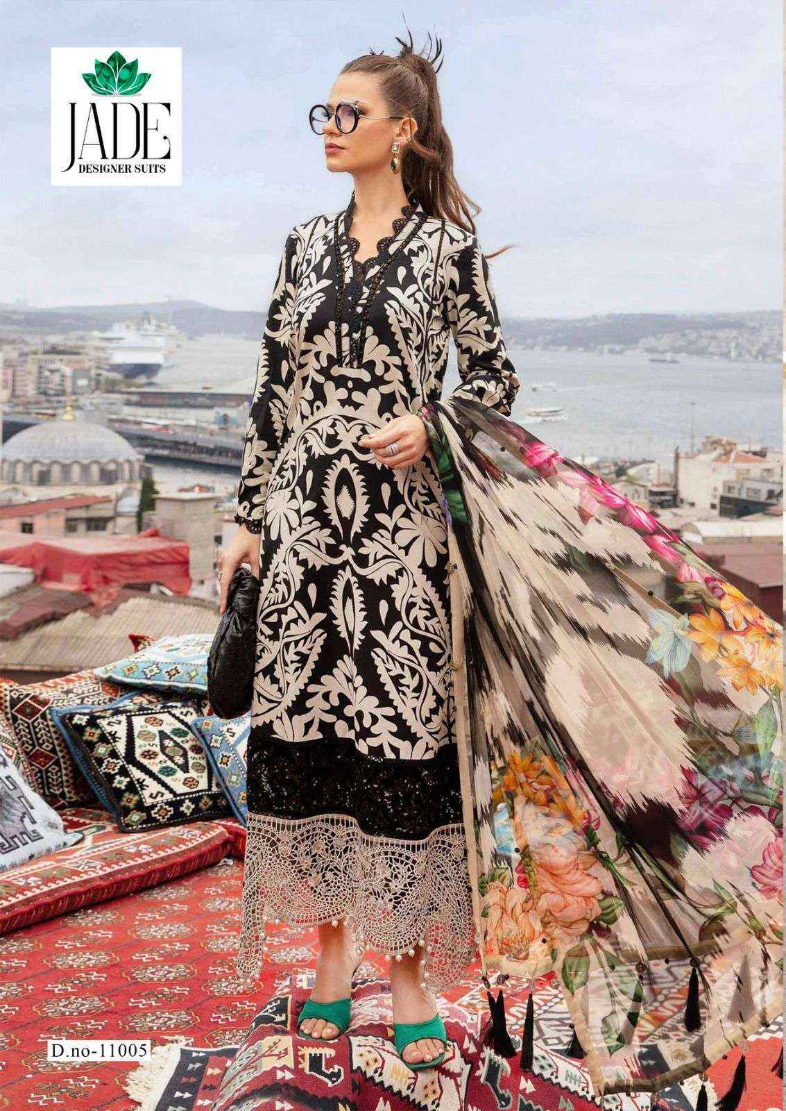 Jade Crimson Exclusive Heavy Lawn Collection Vol 11 Cotton Dress Material 6 pc Cataloge