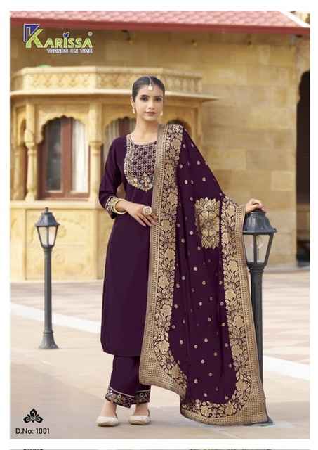 Karissa Roshani Nx Roman Silk Kurti Combo 4 pcs Catalogue
