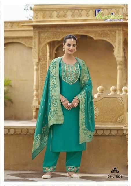 Karissa Roshani Nx Roman Silk Kurti Combo 4 pcs Catalogue