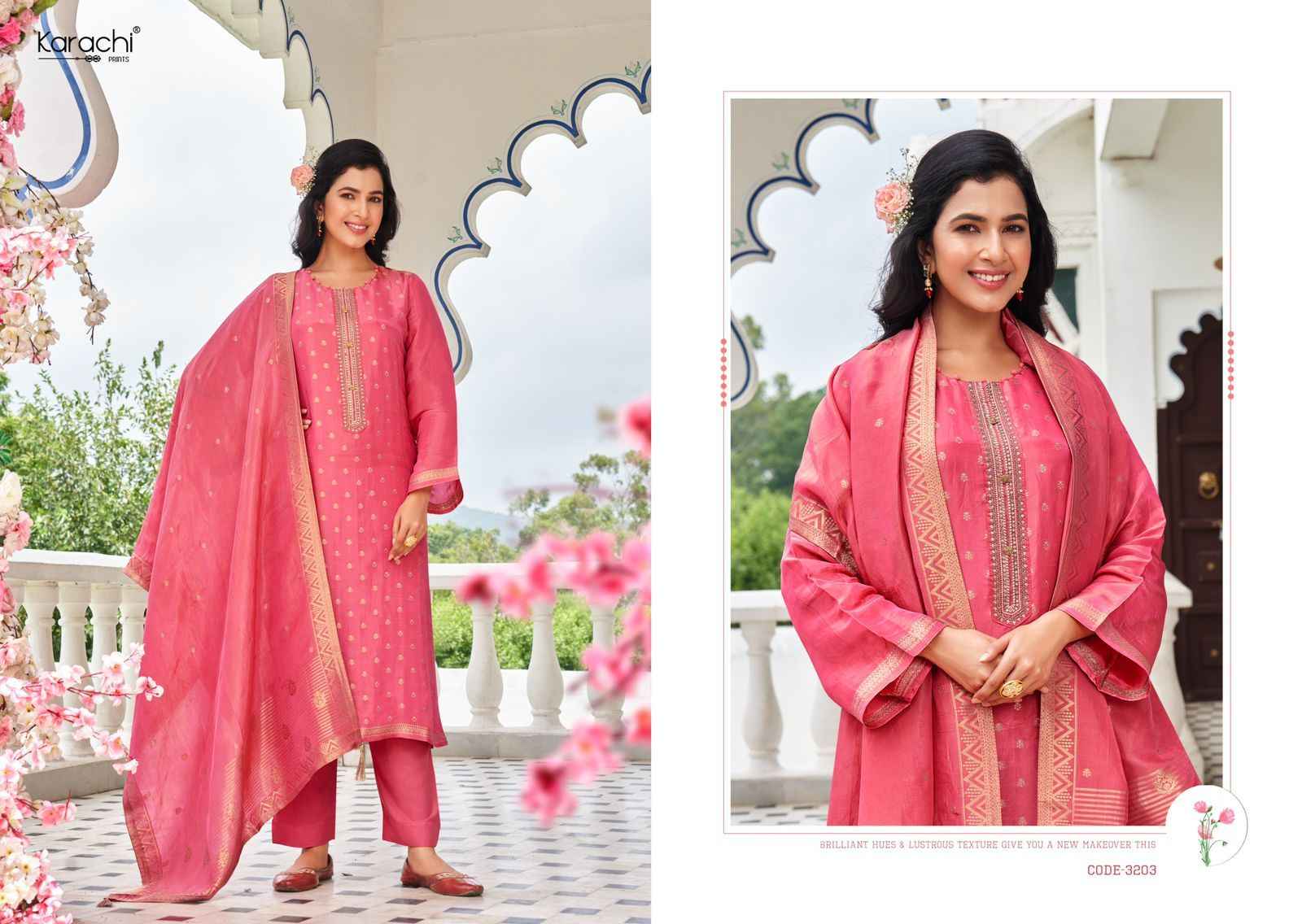 Kanjivaram dress material clearance