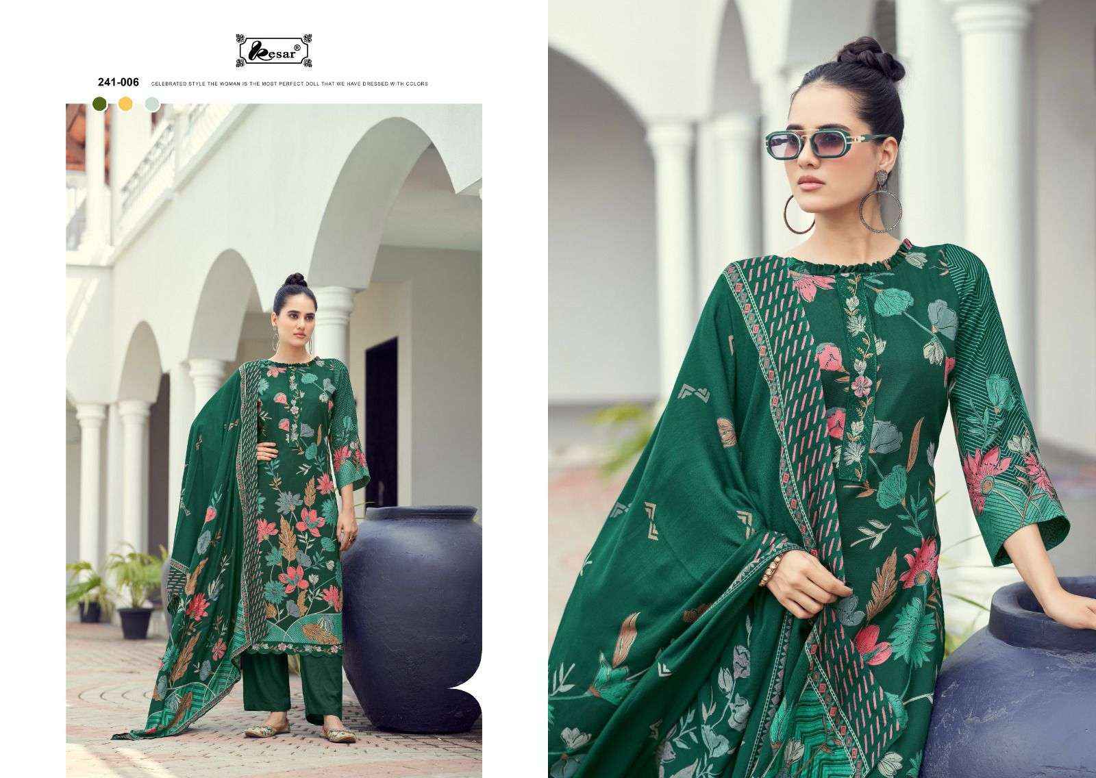 Kesar Sama Saveda Vol 1 Pashmina Dress Material 6 pcs Catalogue