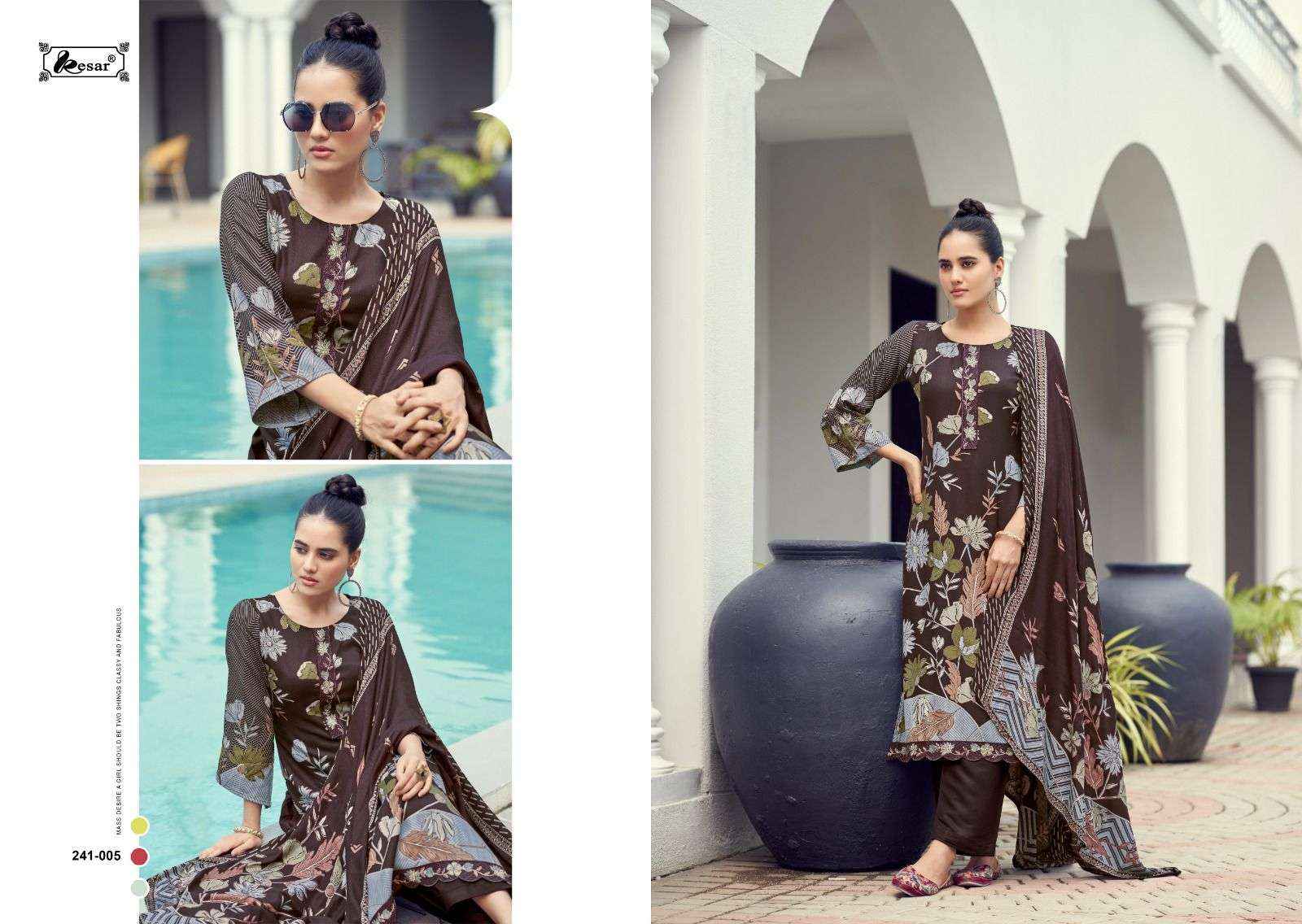 Kesar Sama Saveda Vol 1 Pashmina Dress Material 6 pcs Catalogue