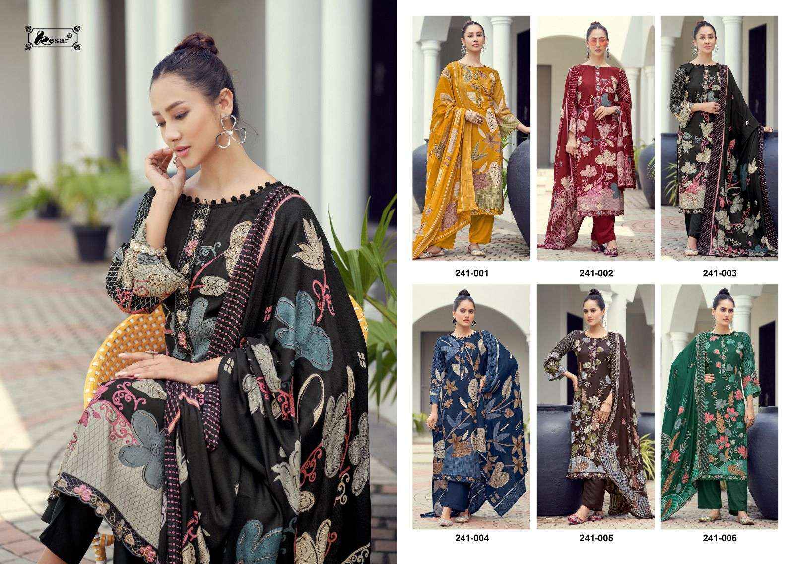 Kesar Sama Saveda Vol 1 Pashmina Dress Material 6 pcs Catalogue