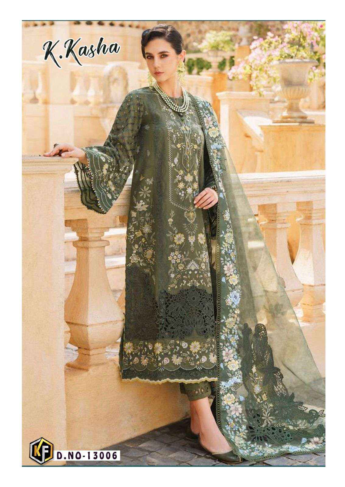 Keval Fab K Kasha Vol 13 Cotton Dress Material 6 pc Cataloge