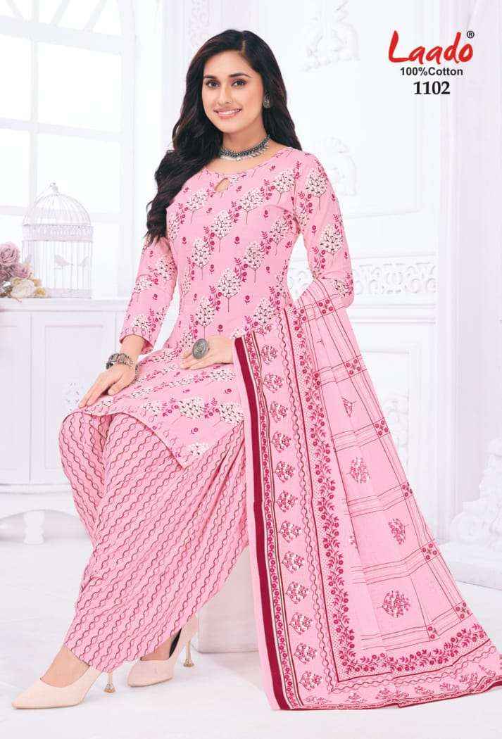 Laado Nadiya Patiyala Vol 11 Cotton Dress Material 12 pcs Catalogue