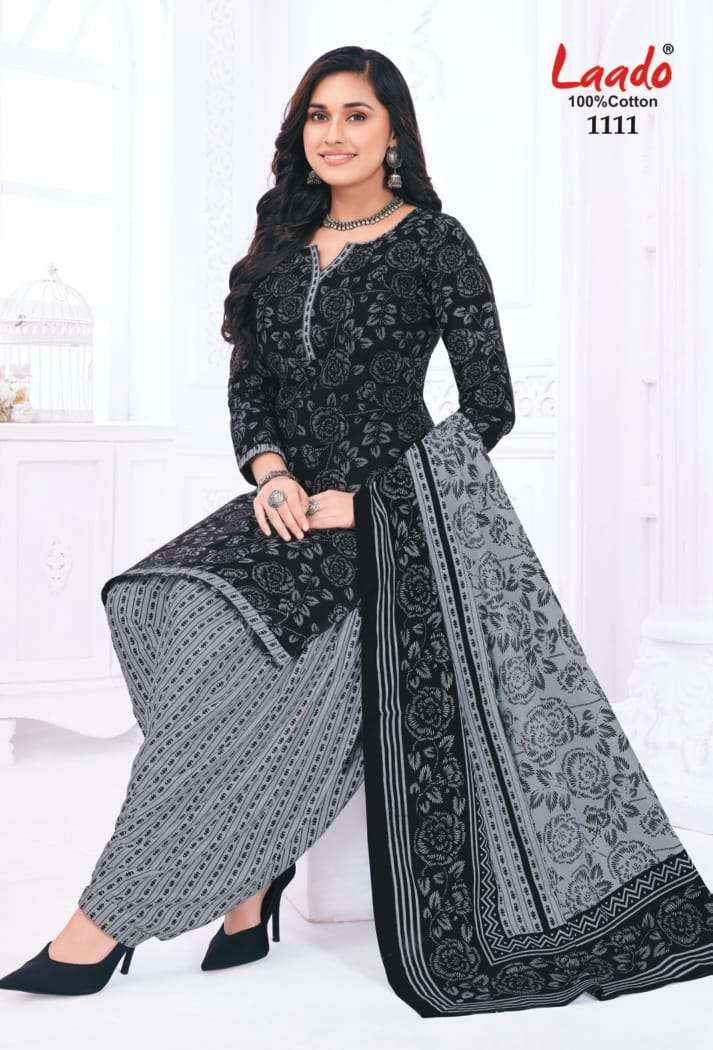 Laado Nadiya Patiyala Vol 11 Cotton Dress Material 12 pcs Catalogue