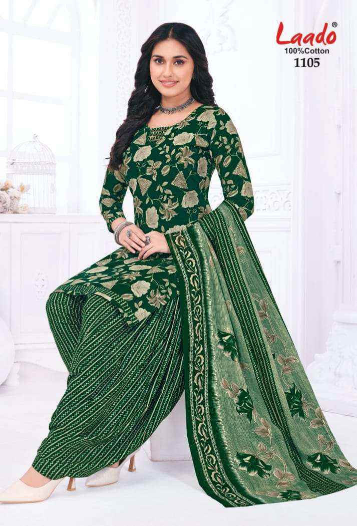 Laado Nadiya Patiyala Vol 11 Cotton Dress Material 12 pcs Catalogue