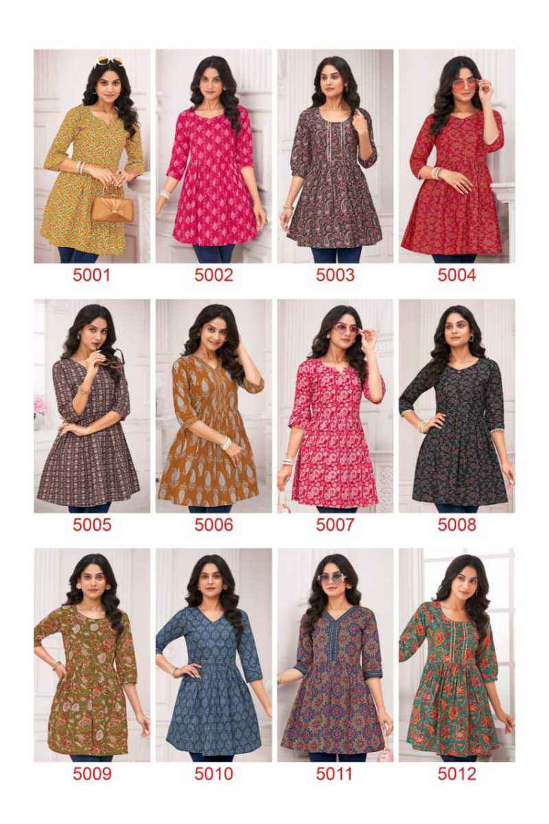 Laado Zara Vol 5 Cotton Kurti 12 pcs Catalogu