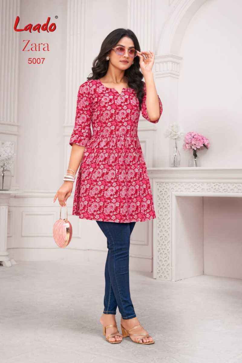 Laado Zara Vol 5 Cotton Kurti 12 pcs Catalogu