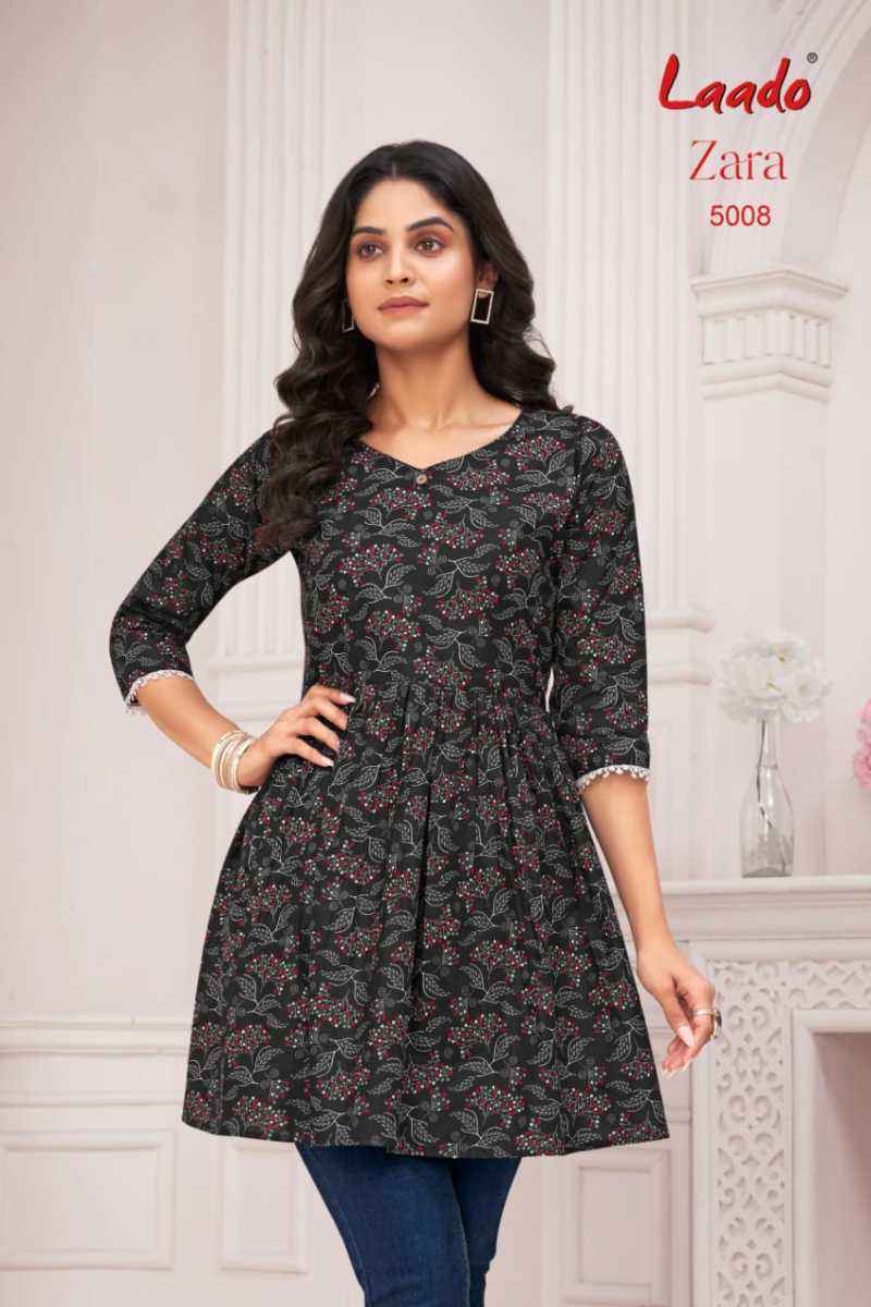 Laado Zara Vol 5 Cotton Kurti 12 pcs Catalogu