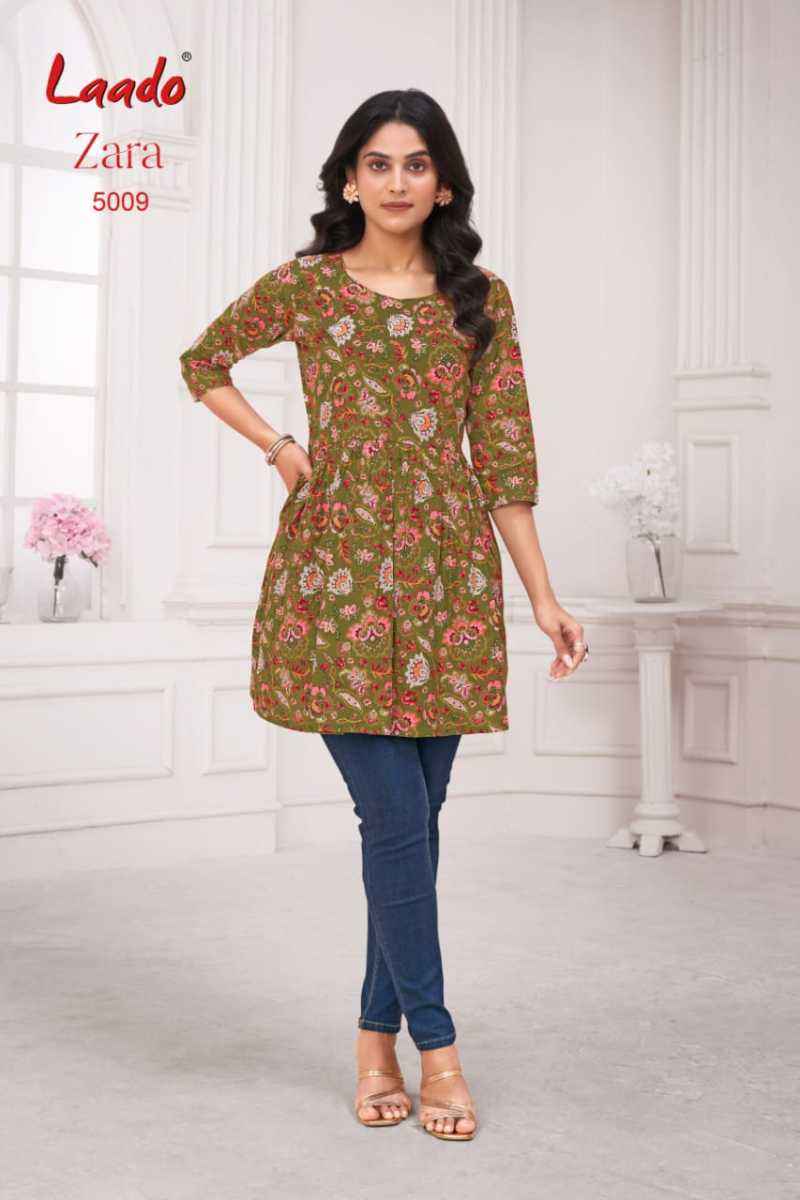 Laado Zara Vol 5 Cotton Kurti 12 pcs Catalogu