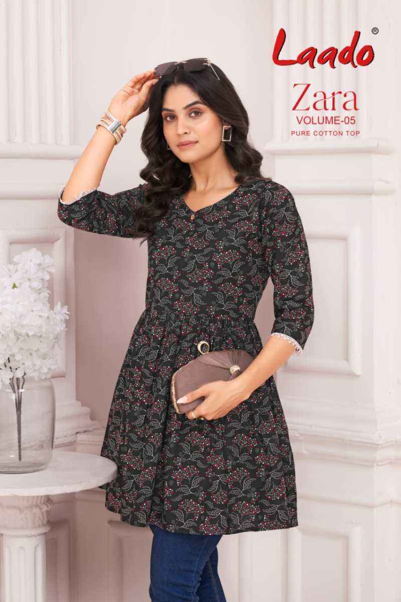 Laado Zara Vol 5 Cotton Kurti 12 pcs Catalogu