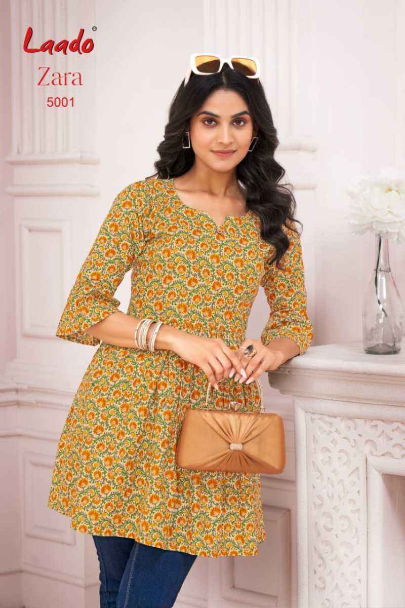 Laado Zara Vol 5 Cotton Kurti 12 pcs Catalogu