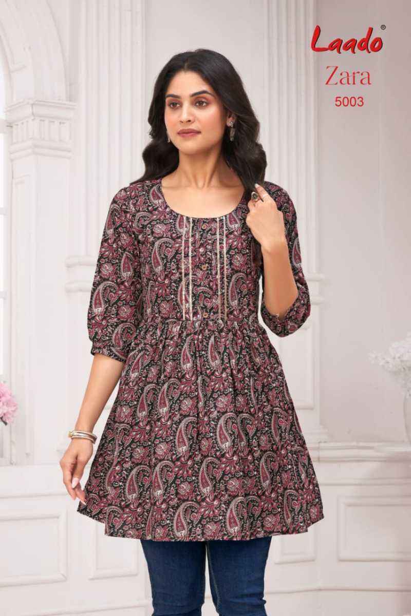 Laado Zara Vol 5 Cotton Kurti 12 pcs Catalogu