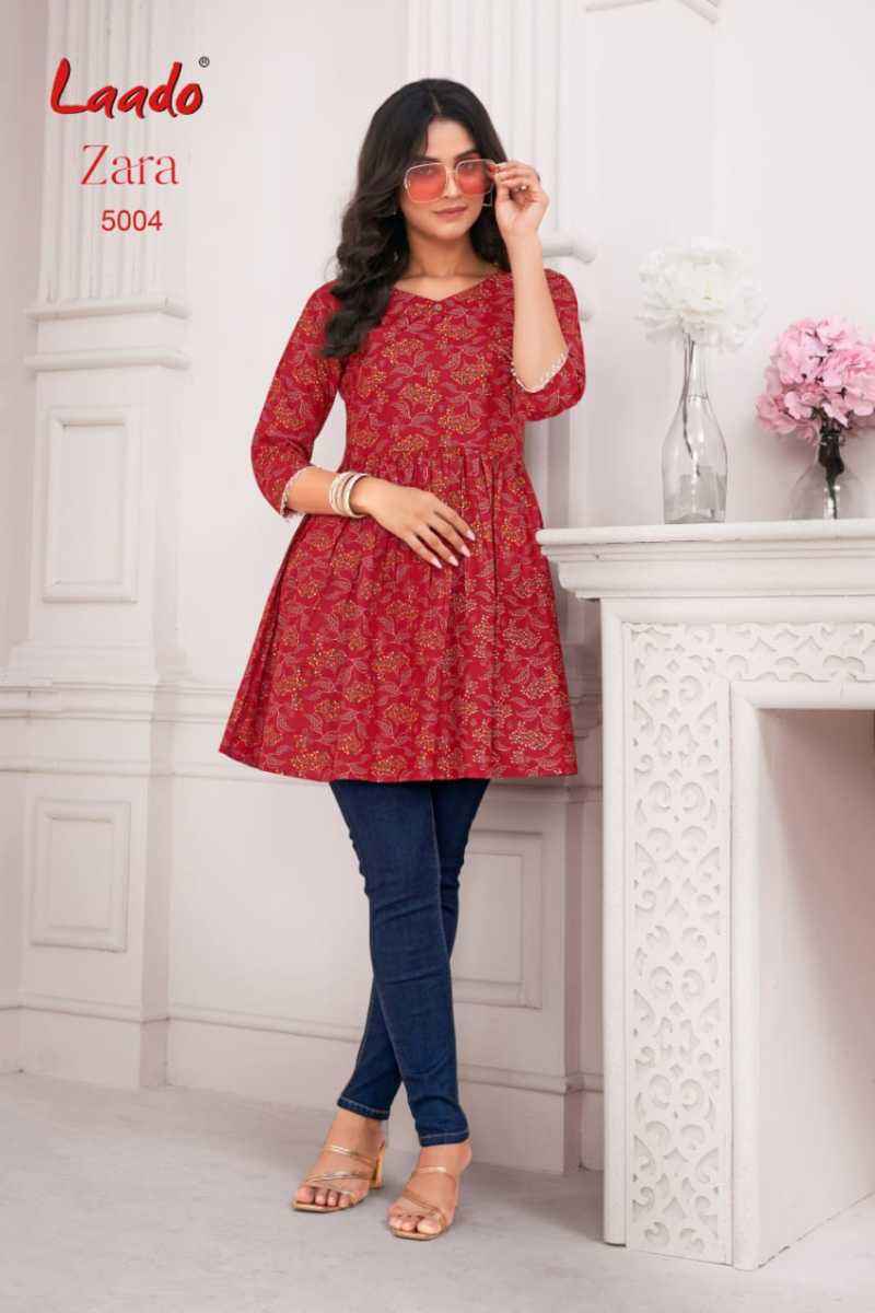 Laado Zara Vol 5 Cotton Kurti 12 pcs Catalogu