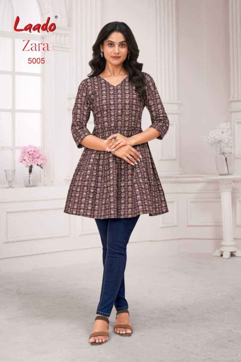 Laado Zara Vol 5 Cotton Kurti 12 pcs Catalogu