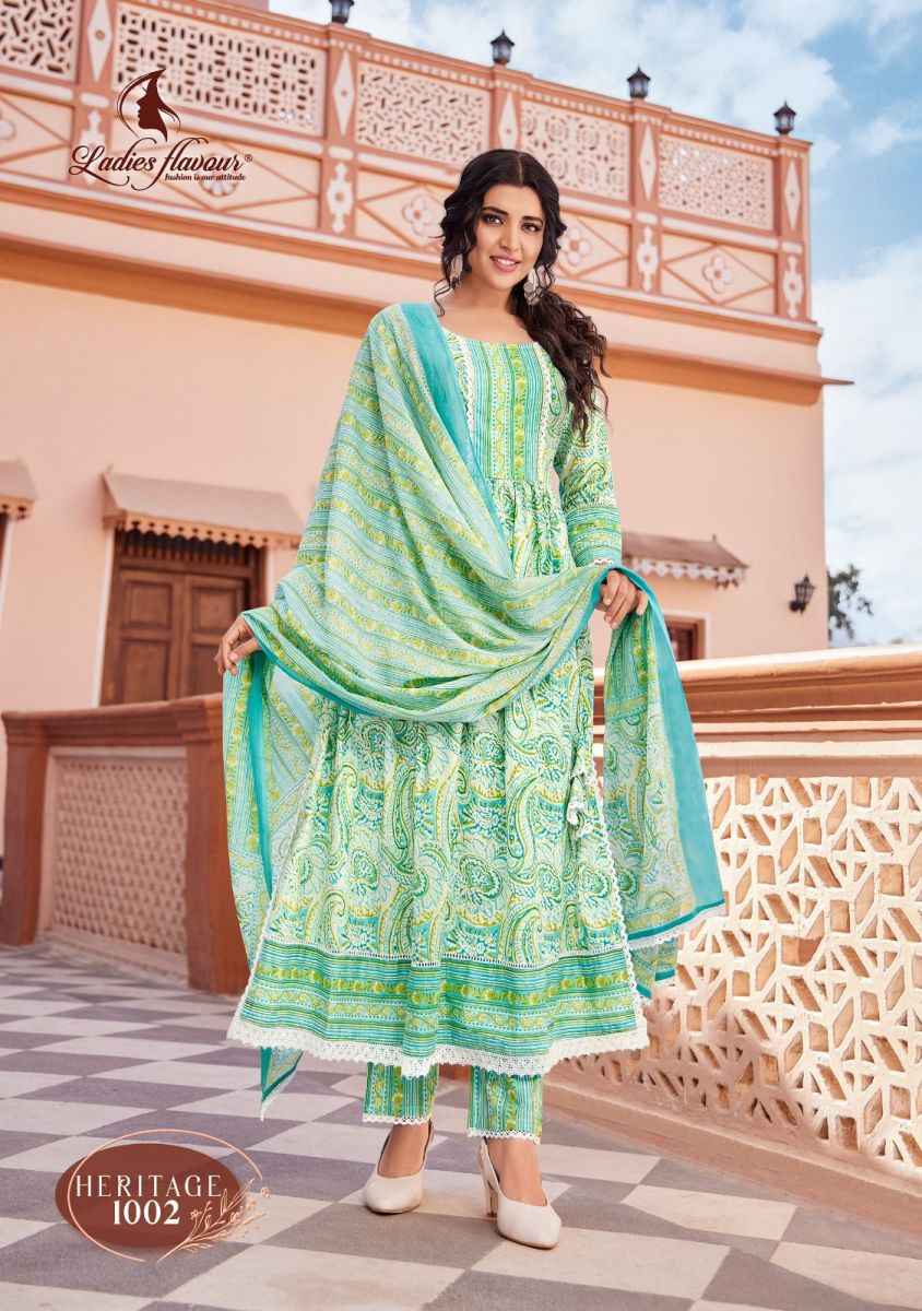 Ladies Flavour Heritage Cotton Kurti Combo 4 pcs Catalogue
