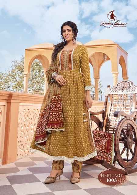 Ladies Flavour Heritage Cotton Kurti Combo 4 pcs Catalogue