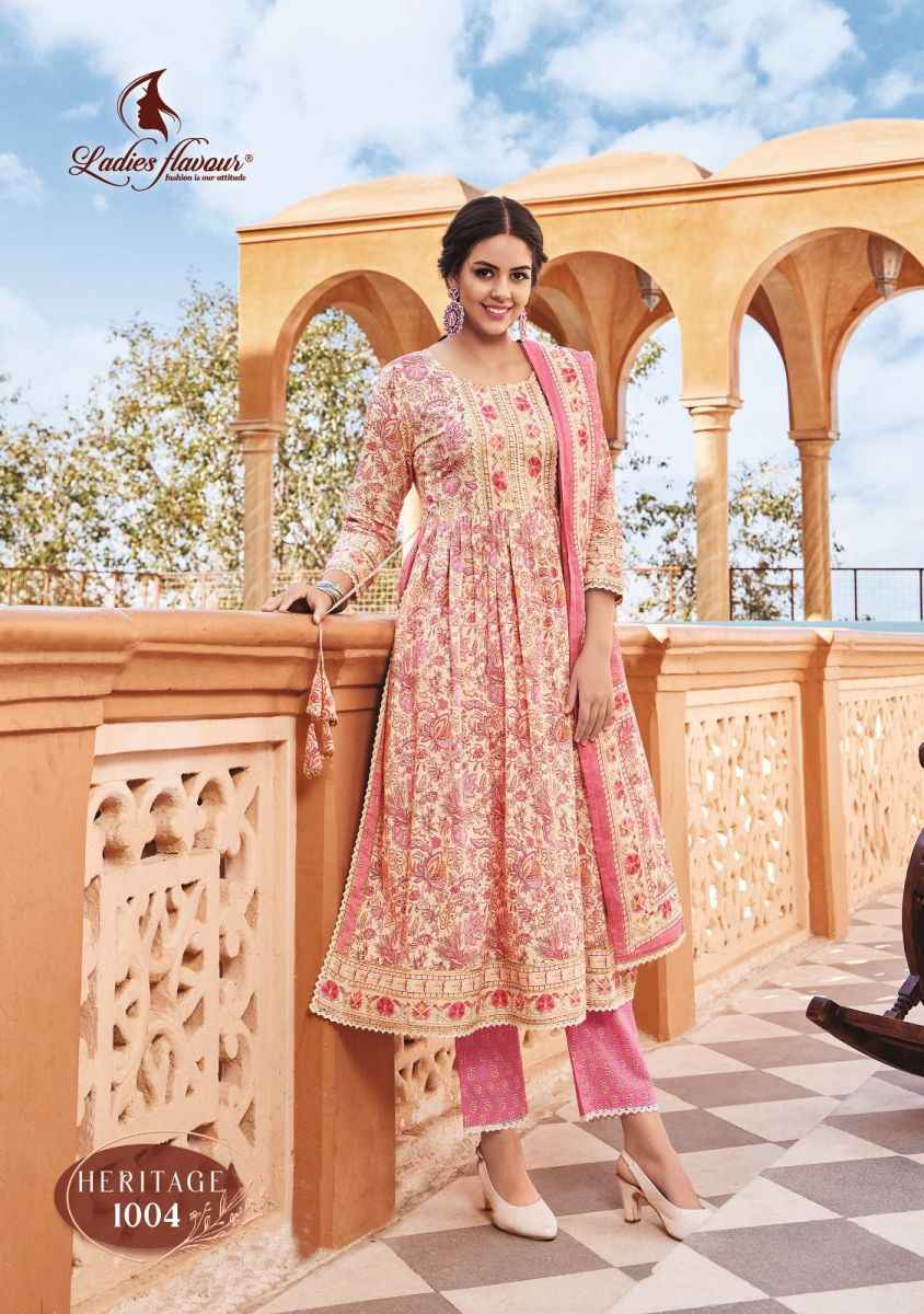 Ladies Flavour Heritage Cotton Kurti Combo 4 pcs Catalogue
