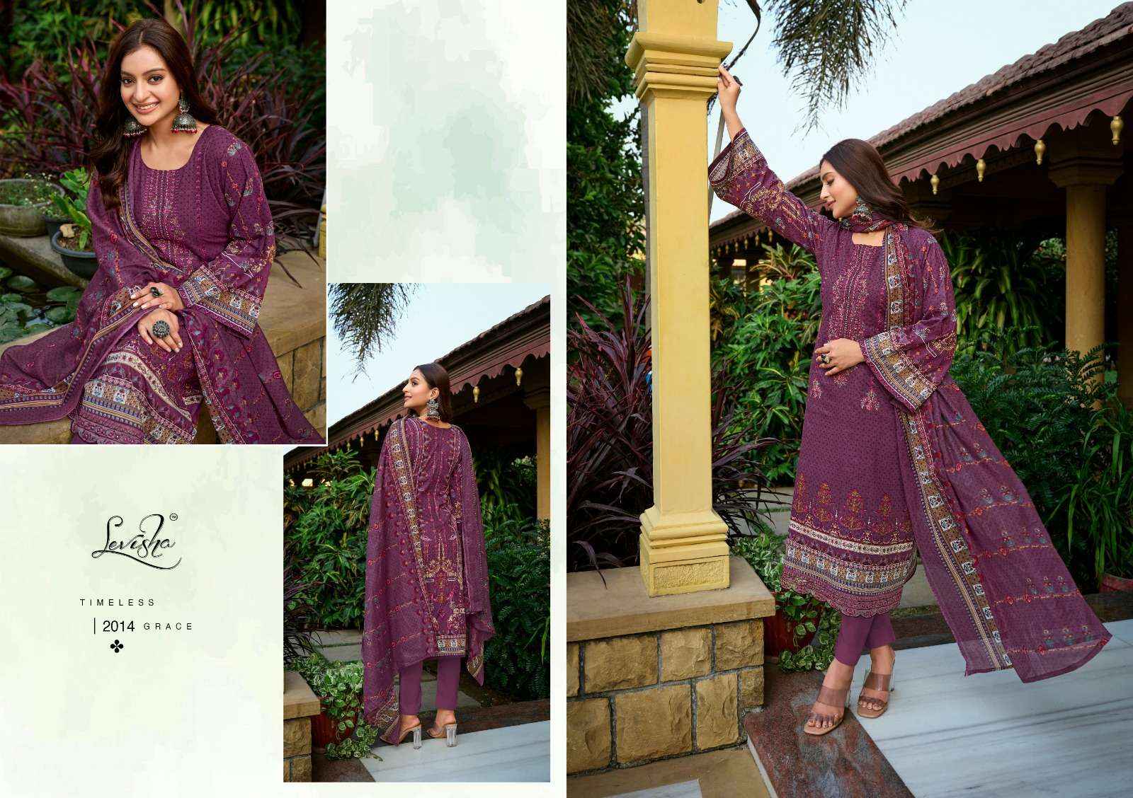 Levisha Zara Zoya Cotton Dress Material 8 pcs Catalogue