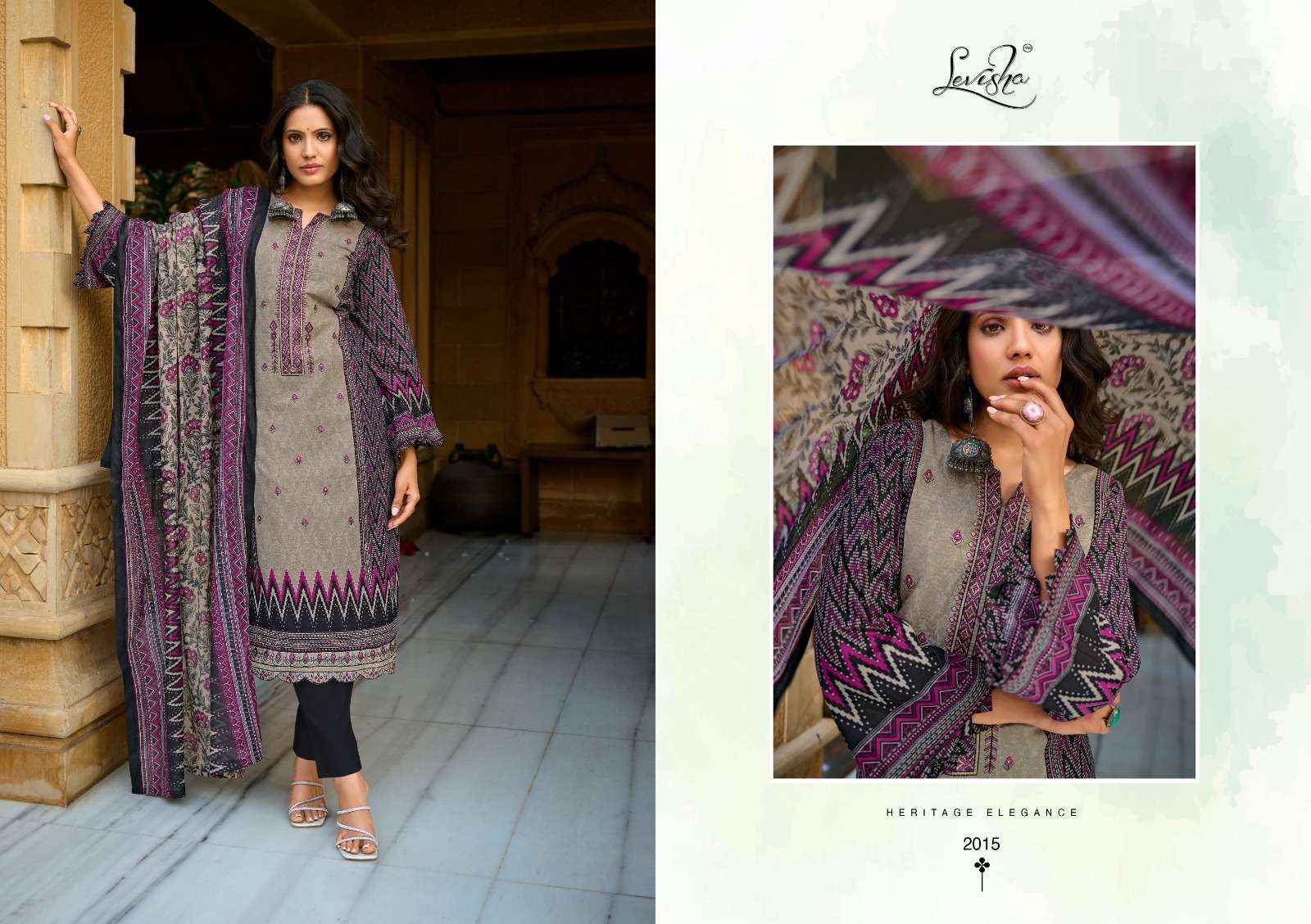 Levisha Zara Zoya Cotton Dress Material 8 pcs Catalogue
