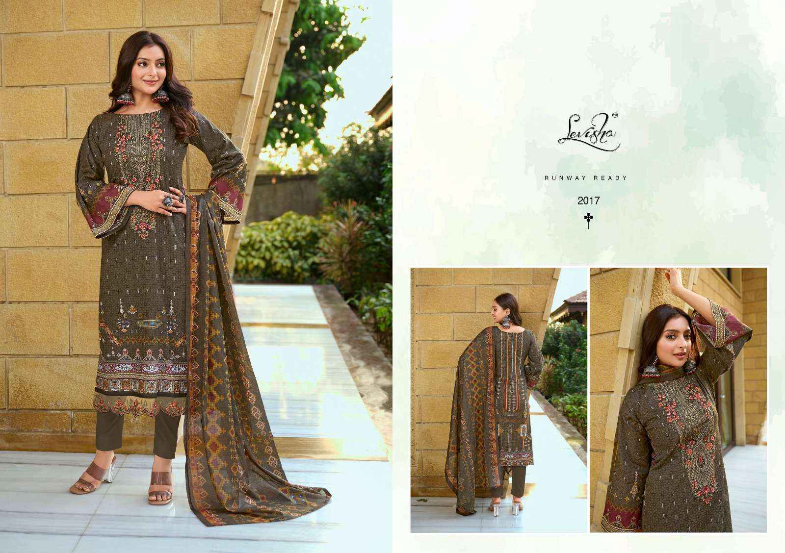 Levisha Zara Zoya Cotton Dress Material 8 pcs Catalogue