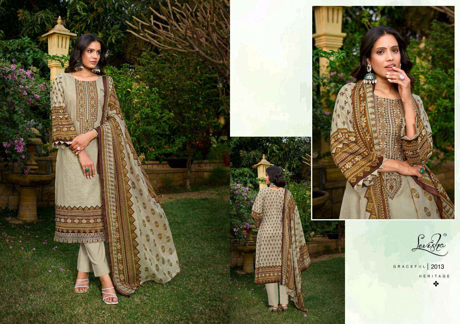 Levisha Zara Zoya Cotton Dress Material 8 pcs Catalogue