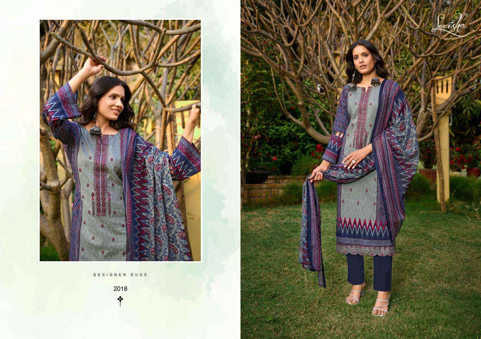 Levisha Zara Zoya Cotton Dress Material 8 pcs Catalogue