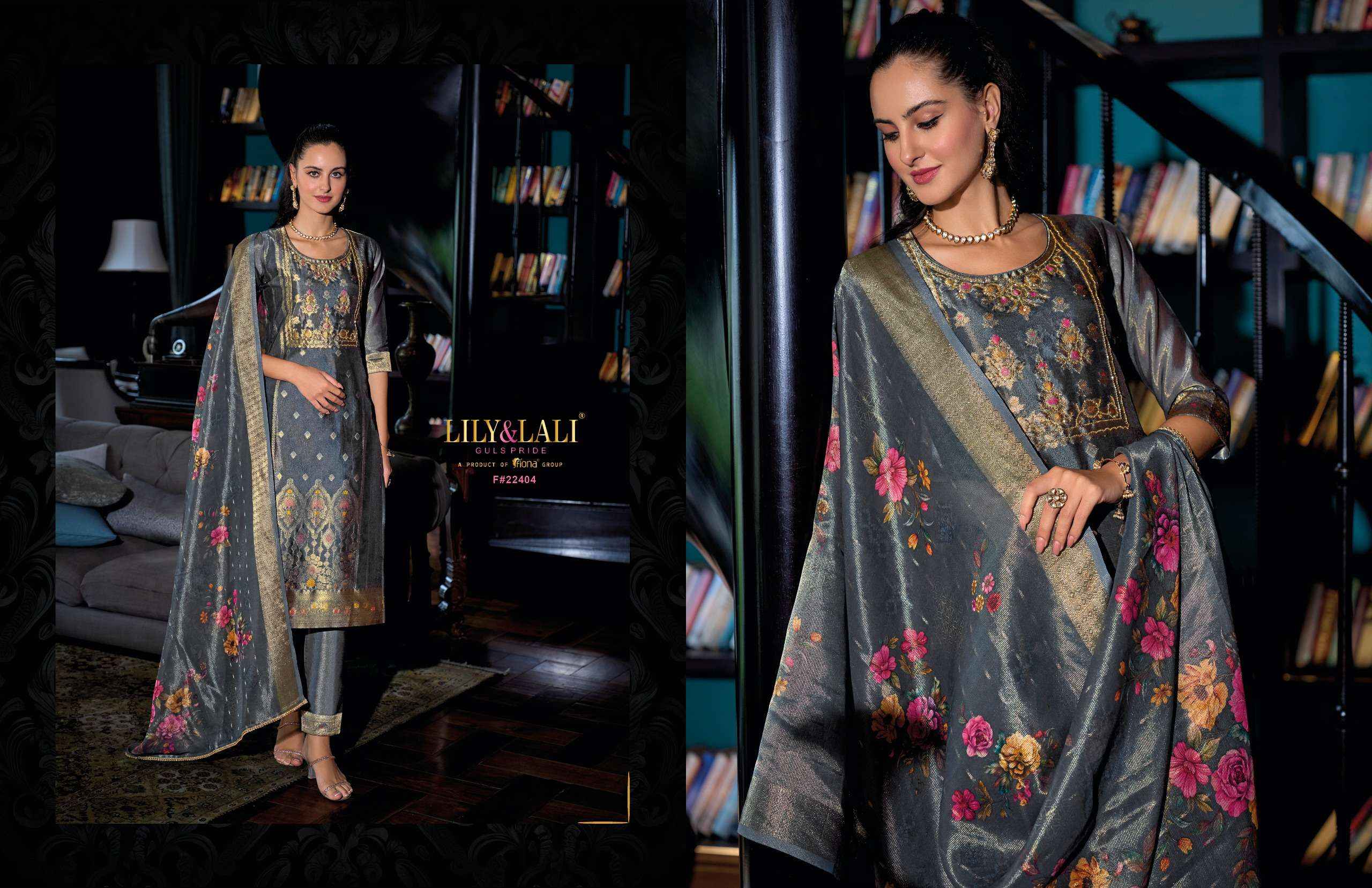 Lily & Lali Faridan Banarasi Silk Kurti Combo 6 pcs Catalogue